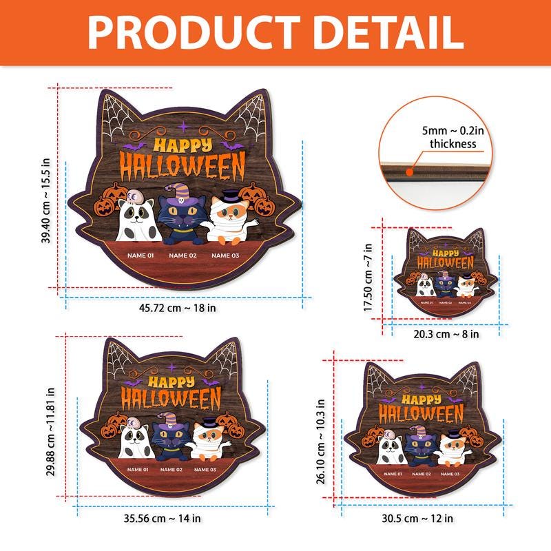 Personalized Halloween Wreath Grandma Grandpa's Boo Crew Wood Sign, Halloween Decoration For Grandparents